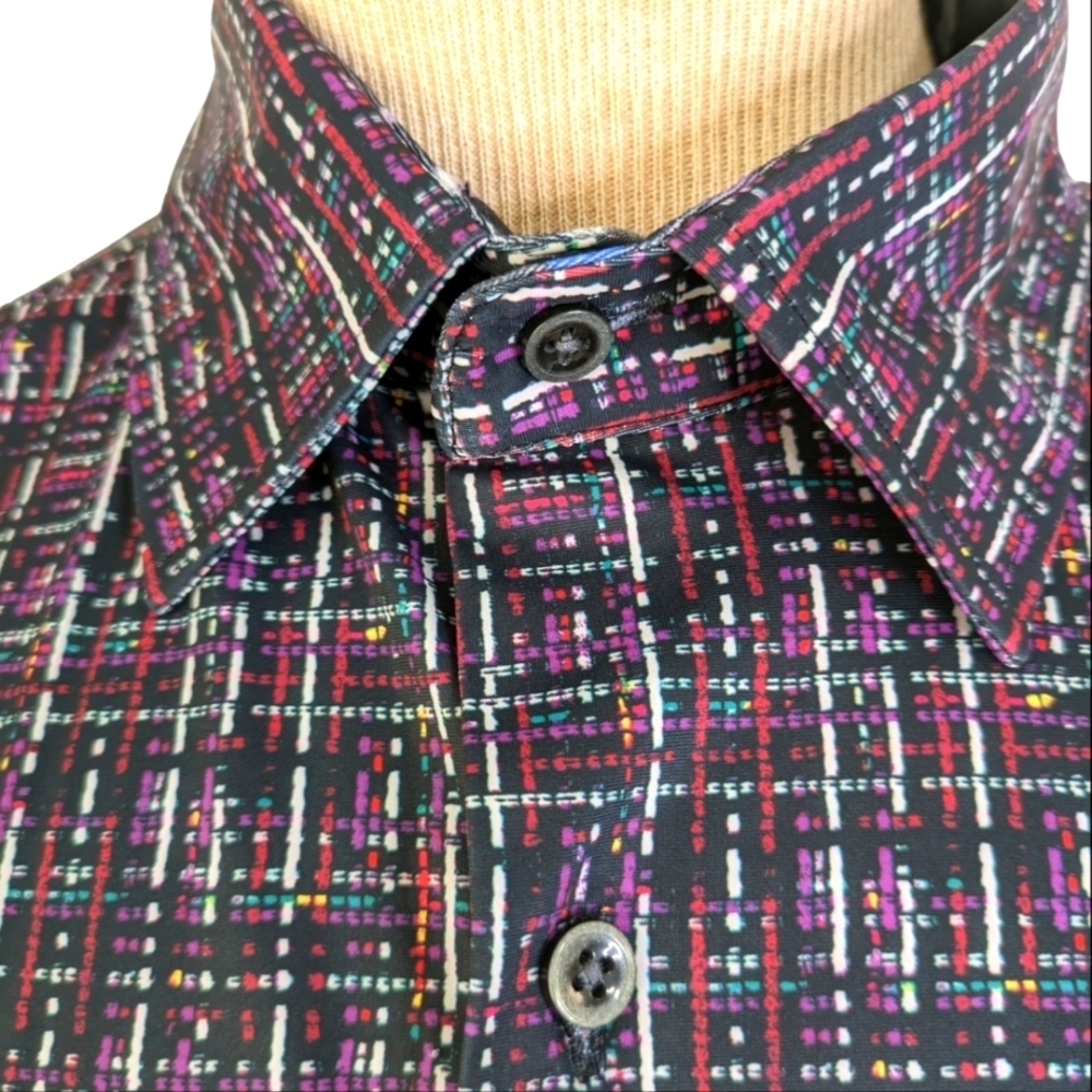 Robert Graham Designs Men's Setana Long Sleeve Woven Shirt.. Size Large